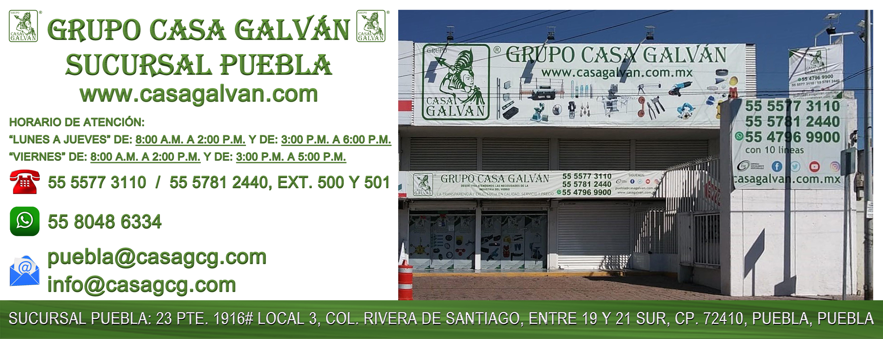 CASA GALVÁN SUCURSAL PUEBLA